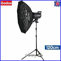 Godox SL-60W 5600K Studio LED Video Light + 120cm Octagon Grid Softbox + Stand