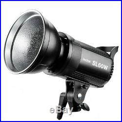 Godox SL 60W 5600K Studio LED Video Light Continuous Light + Remote +Barn Door