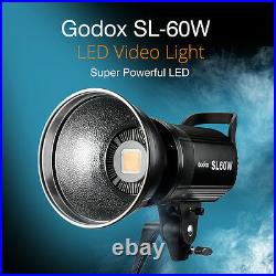 Godox SL-60W 5600K Studio LED Video Light Remote Control White Version +Refletor