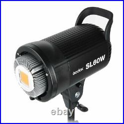 Godox SL-60W 5600K Studio Photo LED Video Light Bowens Mount + Stand + Remote