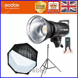 Godox SL 60W 5600K Studio Photography LED Video Light Lightiing+Grid Softbox UK