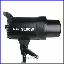 Godox SL-60W 5600K White Version Studio LED Video Light + 50x130cm Softbox +Grid