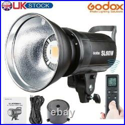 Godox SL-60W LED Studio Video Light Photography Lighting Bowens Mount 5600K UK