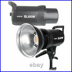 Godox SL-60W LED Video Studio Light Lamp + Bowens Mount Umbrella Softbox + Grid