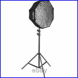 Godox SL-60W Studio LED Video Continuous Light with 120cm Softbox + Boom Arm Stand