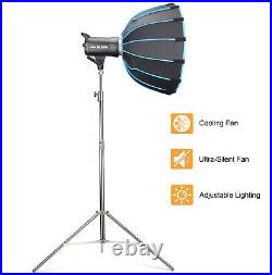 Godox SL-60W Studio LED Video Light +36 Parabolic Softbox + Steel Light Stand