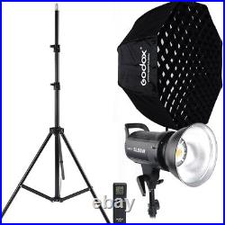 Godox SL-60W Studio LED Video Photo Light +120cm Octagon Softbox With Grid + Stand
