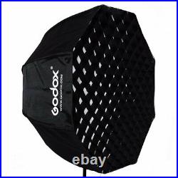 Godox SL-60W Studio LED Video Photo Light +120cm Octagon Softbox With Grid + Stand