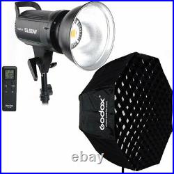 Godox SL-60W Studio LED Video Photo Light + 80cm Octagon Softbox with Grid Kit