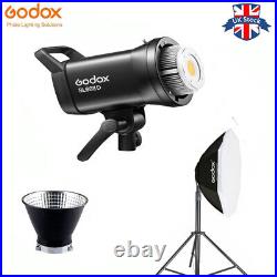 Godox SL60IID 70W LED Video Light CRI96+ TLCI97+5600±200K-+Stand+95cm Softbox UK