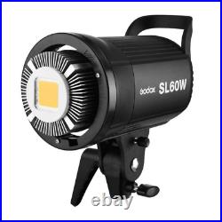 Godox SL60W LED Video Light Studio Camera Photography Continuous Lighting Kit
