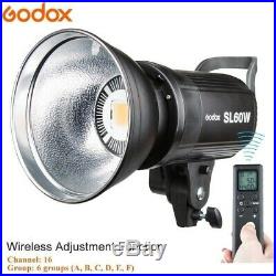 Godox SL60W Studio LED Video Light Continuous Light + Softbox + 2.8M Light Stand