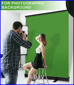 Green Screen Backdrop Studio Video Background Collapsible Wrinkle-Resist 2x1.1M