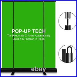 Green Screen, Portable Chromakey Green Backdrop for Photo Backdrop Video Studio