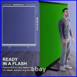 Green Screen, Portable Chromakey Green Backdrop for Photo Backdrop Video Studio