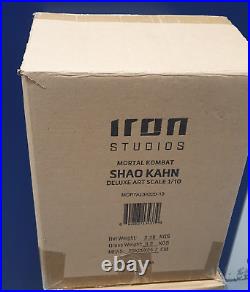 Iron Studios Mortal Kombat Shao Kahn 1/10 Deluxe Art Scale Statue Replica Figure