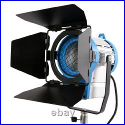 Kit 2× 1000w Lighting Fresnel Tungsten Spot Focus Light Studio Video+bulb+barndo