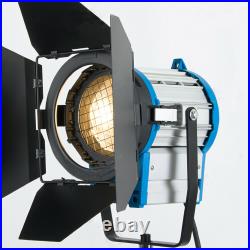 Kit 2× 1000w Lighting Fresnel Tungsten Spot Focus Light Studio Video+bulb+barndo