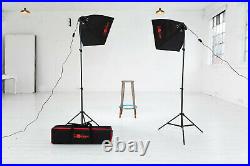 LED Softbox LED Lighting & Reflector Kit Luxlight Photo Video Studio Set