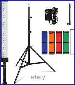 LED Video Light, Foccalli Dimmable Photography Studio Lighting Kit with 4 Colour