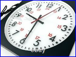 LEITCH ADC-5116 SMPTE/EBU Timecode 16 Analog Broadcast Studio Time Wall Clock