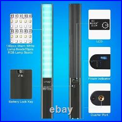 LUXCEO P6 18w RGB LED Video Light 1300LM 2500-6500K Studio Light Bar APP Control