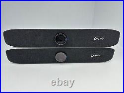 Lot of 2 Poly Studio P15 Personal Video Bar Not Tested Used Condition