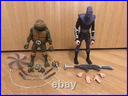 MICHELANGELO & FOOTSOLDIER NECA Teenage Mutant Ninja Turtles figure toy 2 pack