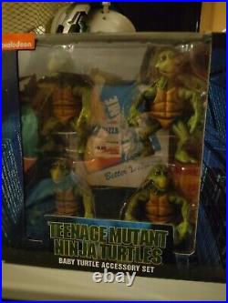 NECA Teenage Mutant Ninja Turtles TMNT Baby Turtle Accessory Set New