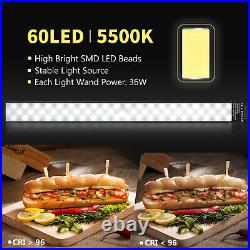 Neewer 2 Packs Light Handheld 60 LED Video Light Stick Studio LED Lighting Kit