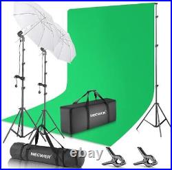 Neewer 400w Greenscreen Photography Video Indoor Studio Lighting Stand Kit