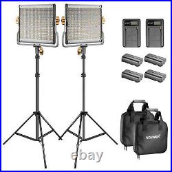 Neewer Bi-color LED 480 Studio Video Light with Stand kit/ Battery and Charger