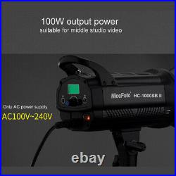 NiceFoto HC-1000SBII Dimmable 100W LED Video Studio Light Fill Light Lighting