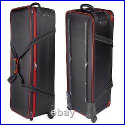 Photo Equipment Trolley Carry Case Tripod Bag Padded Wheeled 107.5x37x35cm UK