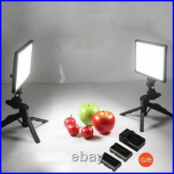 Photo Studio Bi-Color Dimmable DSLR LED Video Light Mini Tripod Battery Tool Set