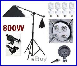 Photo Studio Video Boom Arm Stand Softbox light Kit