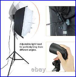 Photo Video Studio Light Kit 3 Color Backdrops Professional Digital Photography