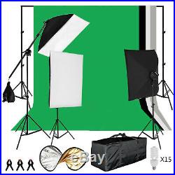 Photography Backdrop Soft Box Studio Softbox Lighting Video Light Stand Kit