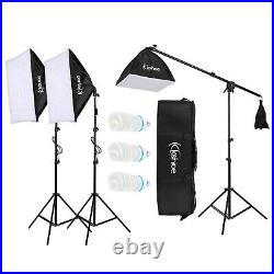 Photography Studio Softbox Continuous Video Lighting Soft Box Light Stand Kit UK