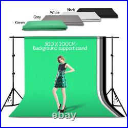 Photography Studio Video Lighting Softbox Umbrella Backdrop Background Stand Kit