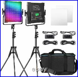 Pixel RGB LED Video Lighting Kit, 50W Studio Video Lights for YouTube Lighting
