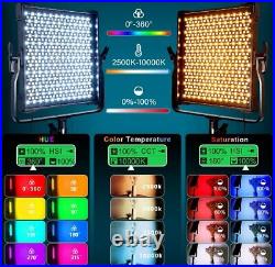 Pixel RGB LED Video Lighting Kit, 50W Studio Video Lights for YouTube Lighting
