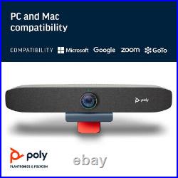 Poly Studio P15 Personal Video Bar Complete Audio Premium 4K Webcam Solution