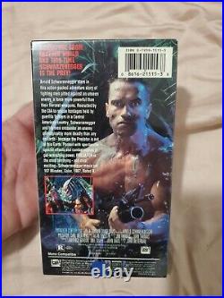Predator VHS Sealed Fox Video Arnold Schwarzenegger 1987 Blue Studio Stamping