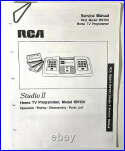 RCA Studio II Video Console 18V100 7 Games Boxes & Manuals untested vintage vide