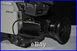 Rare Sony Bvp-03 Vintage Studio Broadcast Video Camera + Fujinon A14x9berm-8