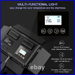 SAMTIAN LED Video Light, Dimmable Bi-Color 600 LED Studio Lights Lighting Kit