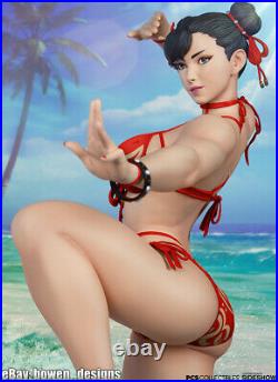 Sideshow Exclusive PCS Street Fighter 1/4 Season Pass CHUN LI Red Bikini Statue
