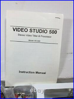 Sima Video Studio 500 VS500 Video Titler Mixer with Headphones