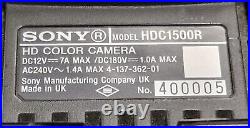 Sony Full Chain Studio Camera HDC1500R 1 Unit